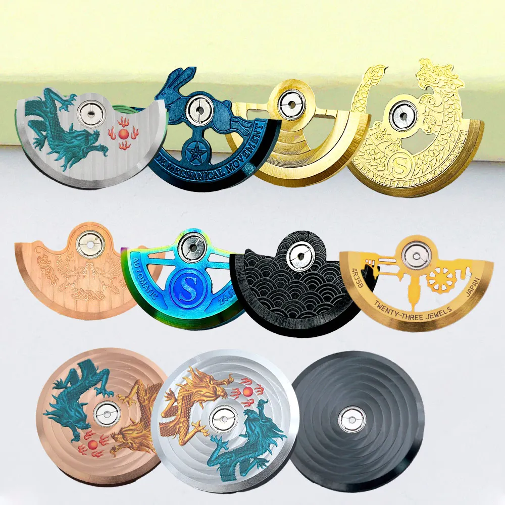 Customized NH35 Movement Rotor Movement Pendulum Fit for 4R35 7S26 NH35 Movement Pendulum Oscillating Weight Hammer Parts