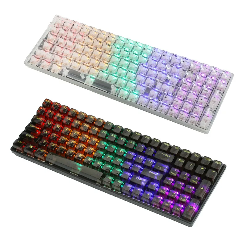 

K10 Mechanical keyboard Single model Wired 100 Keys 90% Layout 8000Hz RGB Transparent keycaps Game Typing in office
