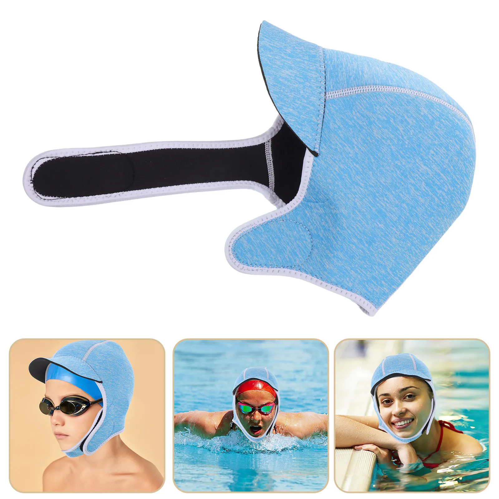 

Термокапюшон для дайвинга 2 мм - Капюшон для гидрокостюма для взрослых для снорклинга и дайвинга - Мягкая удобная шапочка для плавания для серфинга и бассейна