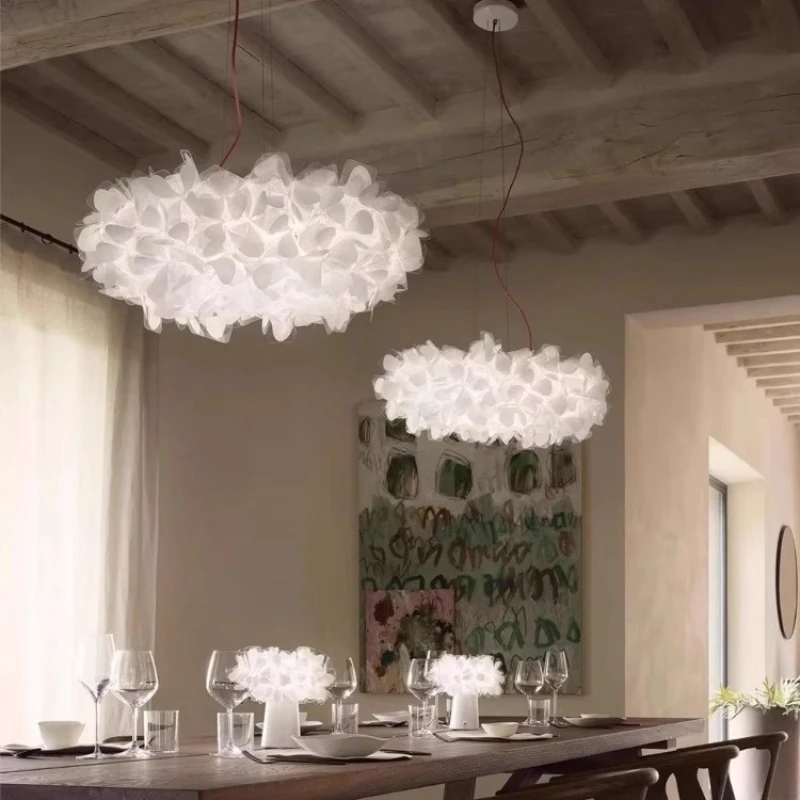 Italy Designer Acrylic Petal LED Pendant Lamps Art Decor Living Room Restaurant Bedroom Hotel Romantic Atmosphere Hanging Lights