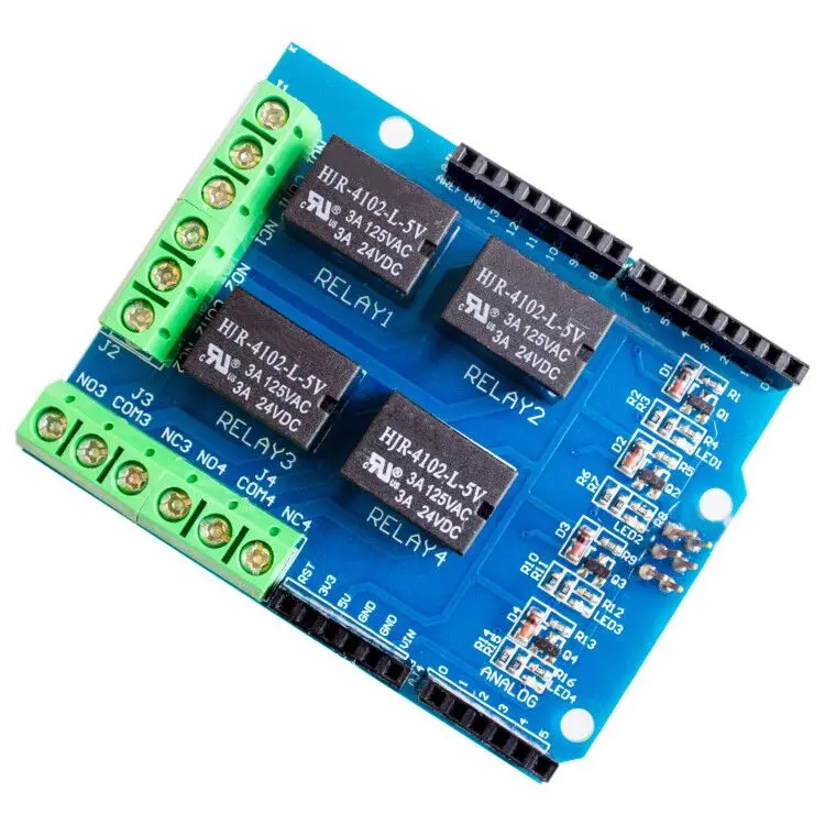 4 channel 5v relay shield module, Four channel relay control board relay expansion board for UNO R3 mega 2560