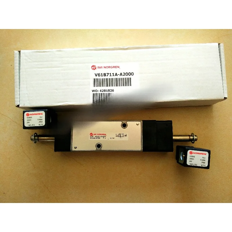 V60A711A-A2 Dual Electronic Control Three Position Five Way Pilot Valve 24V 220V