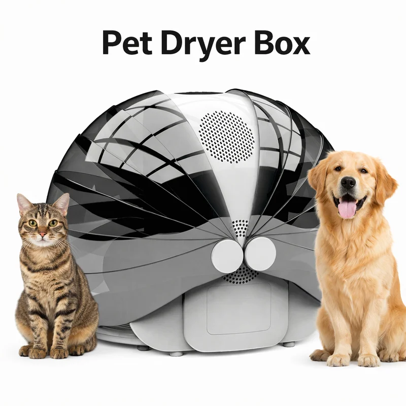 Foldable Smart Pet Dryer Box Automatic Cat Dog Grooming Dryer Box Intelligent Temperature Control Fast Drying Pet Hair Dryer