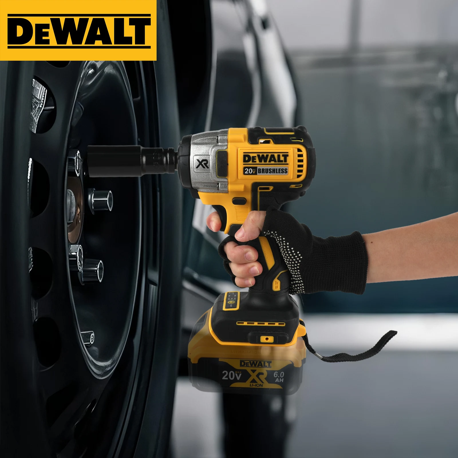 

Dewalt DCF880 Rechargeable Cordless Impact Wrench , Lithium Electric Battery, Power Tools, Original, 2300RPM, 13mm, 20 Nm