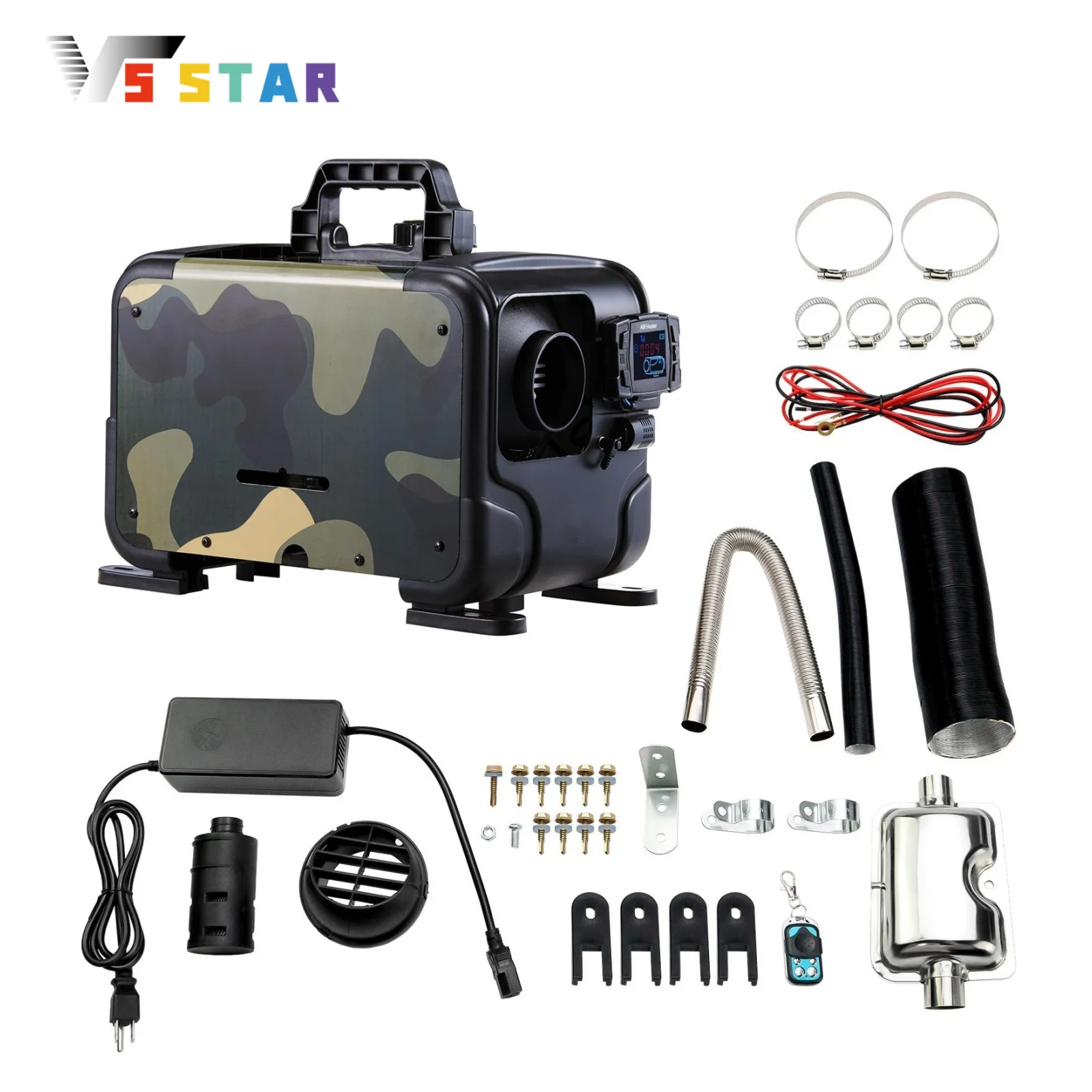 8KW 110V Diesel Air Heater All In One Bluetooth APP Remote Control Car For DC 12-24V Scenarios