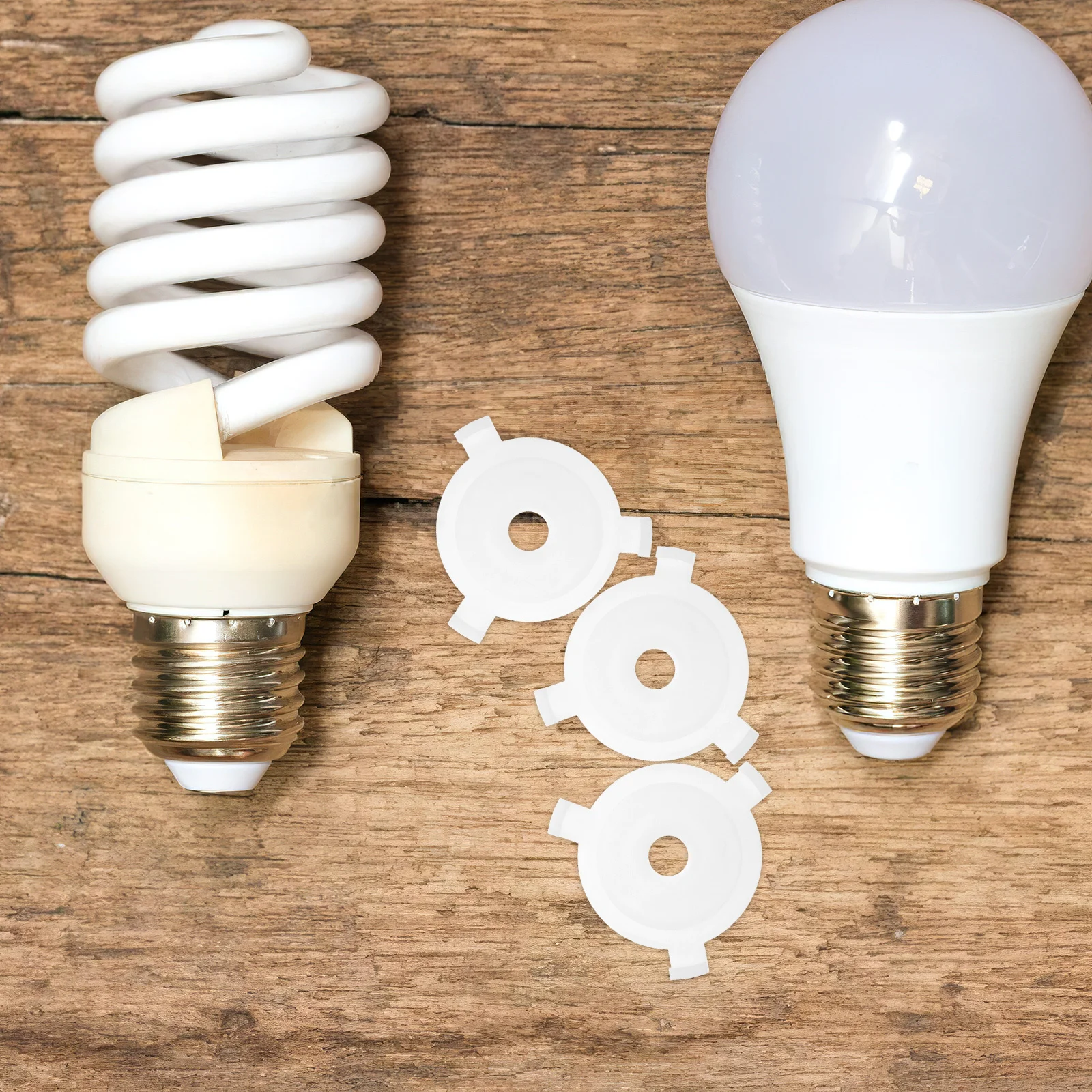 

24Pcs Lamp Head Adapter Ring E27 to Lampshade Reducing Ring Metal Washer Converter for Light Fixtures Lamp Shade Parts