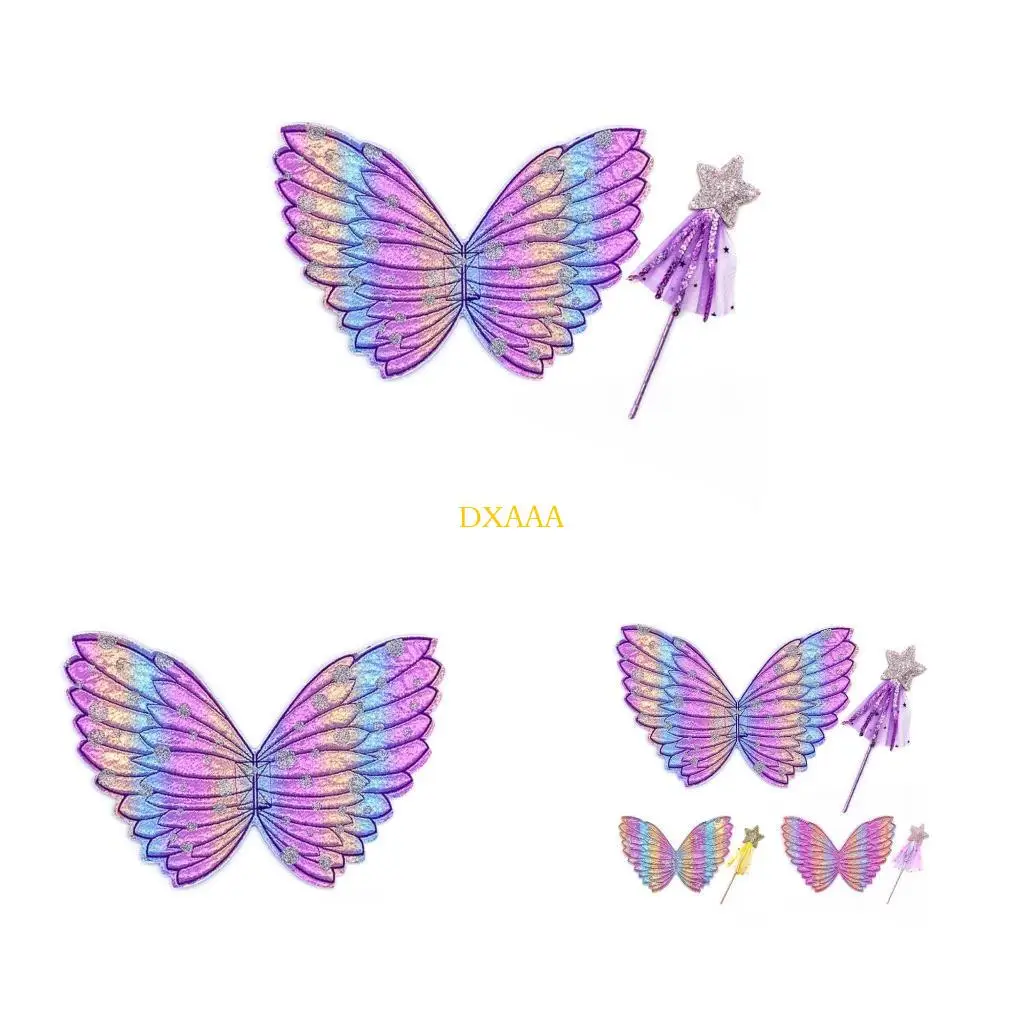DXAA Dreamlike Five Pointed Star Fairy Wand Kids Girl Birthday Gift Party Halloween Princess Cosplay Props