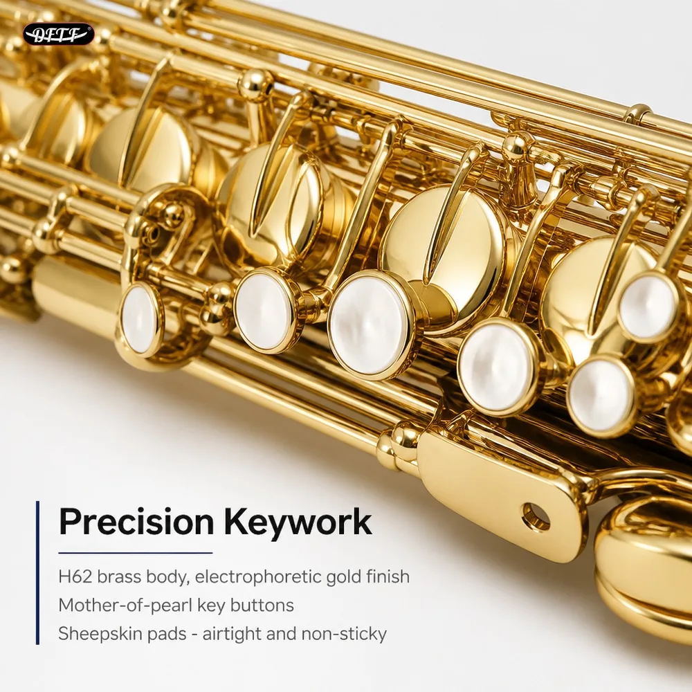 Customized Factory Direct Tenor Saxophone In Bb Professional Brass Instrument For Jazz Band And School Orchestra Performance