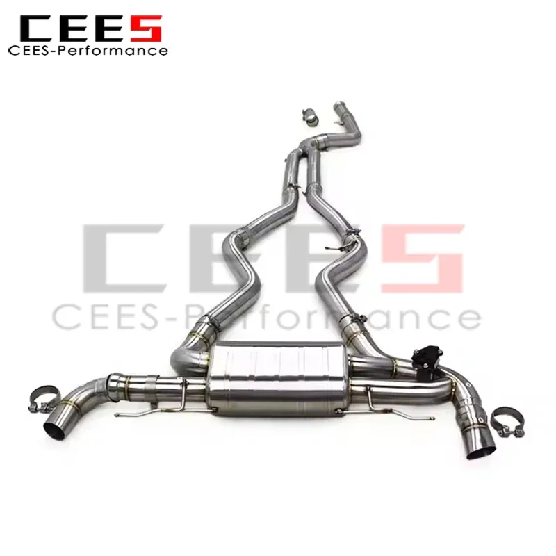 cees Stainless Steel Catback Exhaust Pipe for BMW M340i/M340 3.0T 2019-2024 Single Valve Valvetronic Exhaust System Muffler