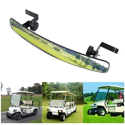 Golf Cart Rear View Mirror Accessories Assembly Easy Installation Convex Golf Cart Mirror Adjustable Rear View for Club Car