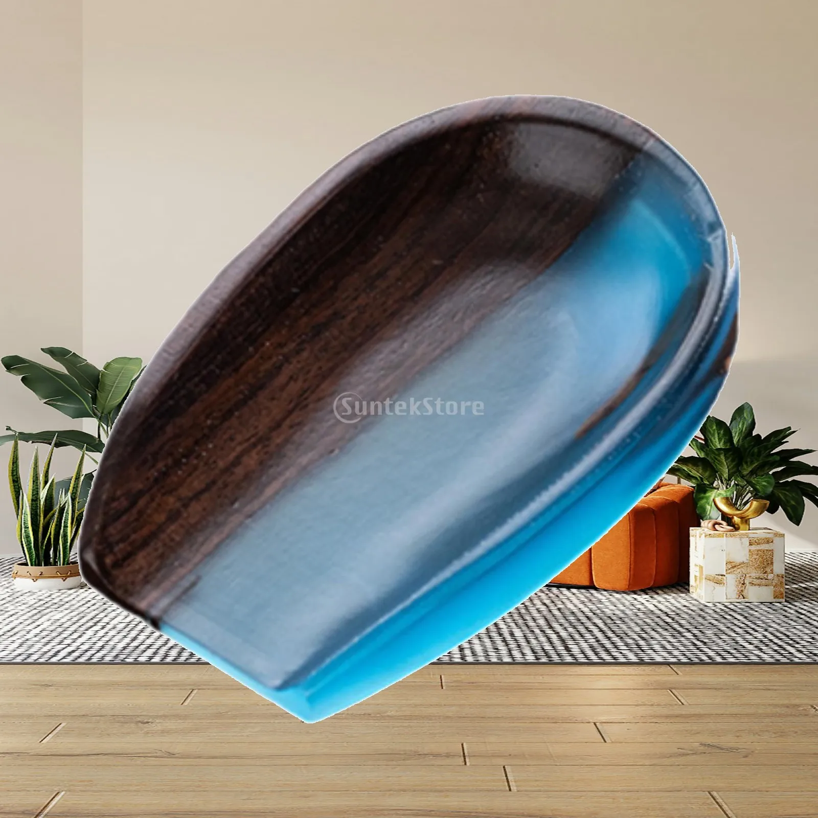 Resin Wood Coffee Dosing Tray Accurate Weighing Bowl Tea Scoop for Coffee Table Decoration Measuring Tool