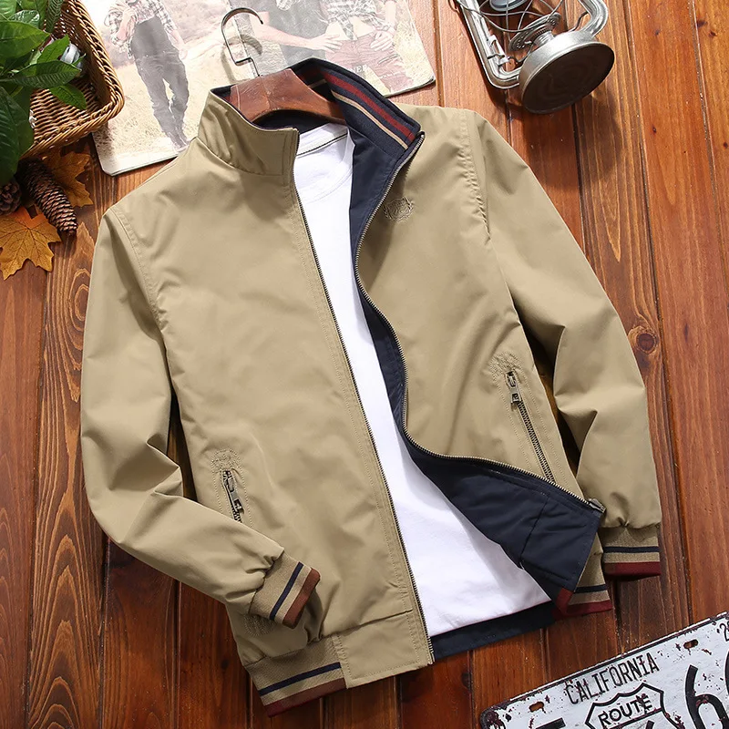 

2023 New Men Bomber Jacket Casual Solid Color Slim Fit Autumn Fashion Baseball Mens Jackets Clothing Chaquetas Hombre Size M-5Xl