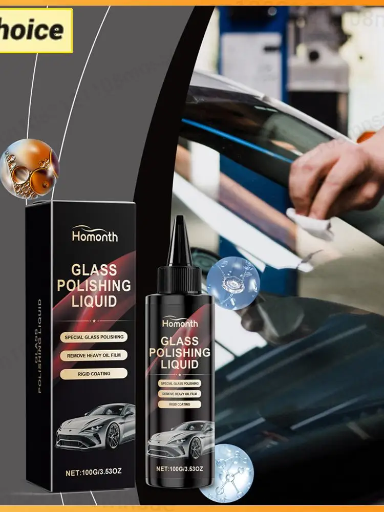 

100 мл жидкость для полировки стекла автомобиля, средство для удаления масляной пленки, средство для чистки автомобильного стекла для лобового стекла автомобиля