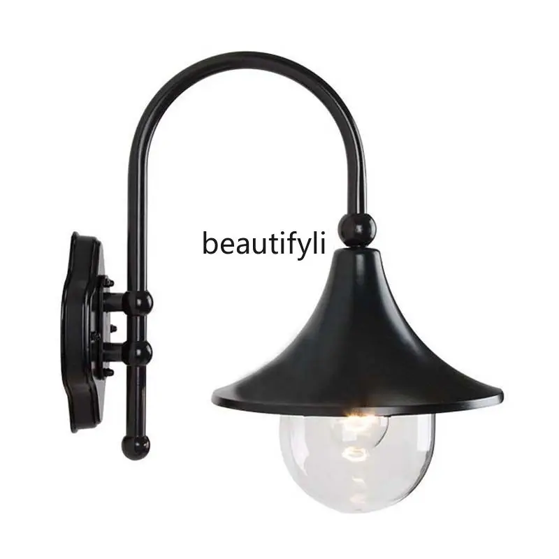 

HJ Wall Lamp European-Style Waterproof Wall Lamp Retro Stair Corridor Aisle Courtyard Wall Lamp