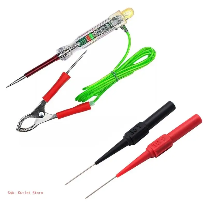 Car Truck Circuit Tester with 96cm Cable Digital Display Light Bulb Repair Tool