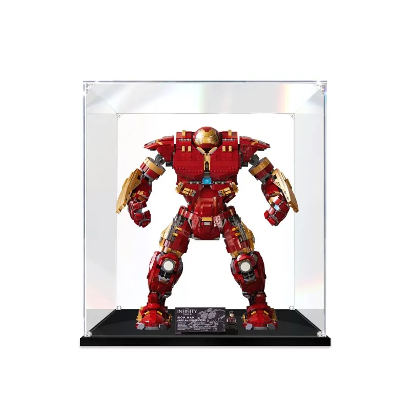Acrylic Dustproof Display Case For Lego 76210 Hulkbuster Iron Man, Transparent Model Showcase, Model Excluded