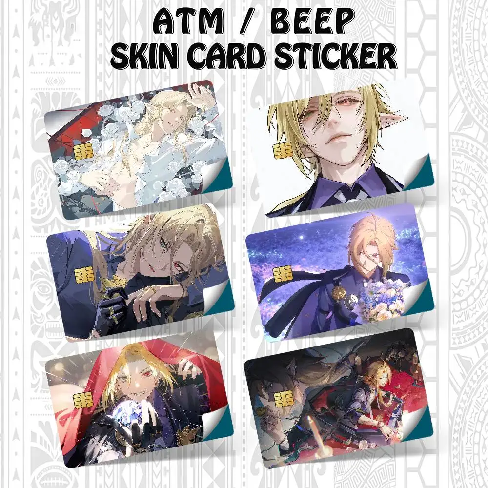 Game Zenless Zone Zero Hugo Vlad Credit Card Debit Card Waterproof Sticker Bank Bus Card Protective Film Sticker