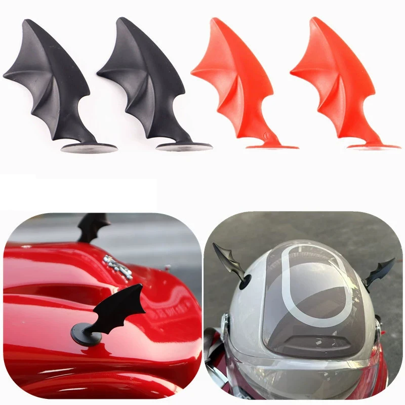 

Универсальный мотоциклетный электрический модифицированный шлем с крыльями, персонализированная декоративная наклейка, наклейка с крыльями дьявола, наклейка на шлем с крыльями летучей мыши