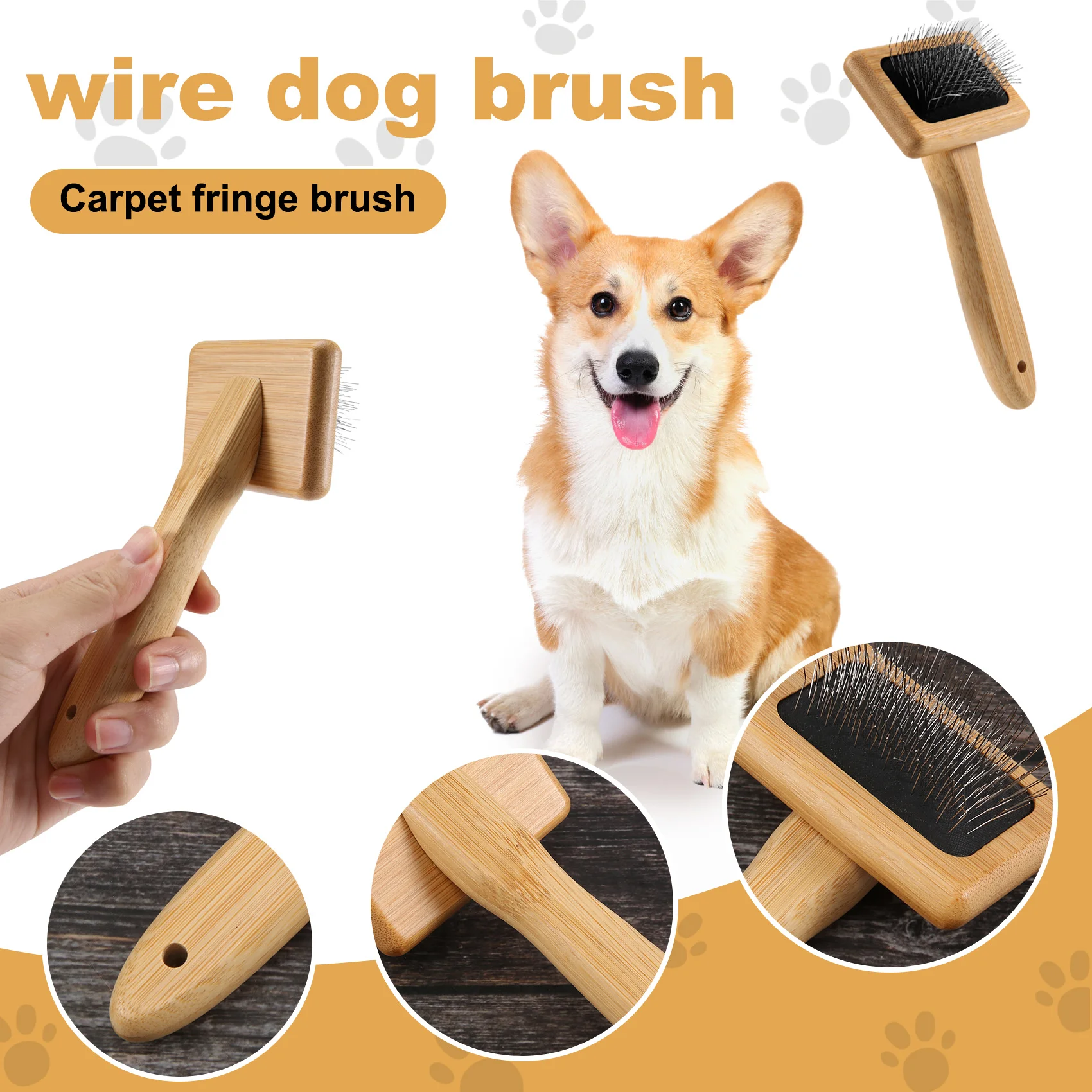 ABHU Килимок Кисточка Щетка Макраме Ковер Гобелен Плетение Хлопчатобумажной Веревки Плетение Расческа Для Снятия Домашних Животных Открытый Узел Картинг Расческа Инструменты