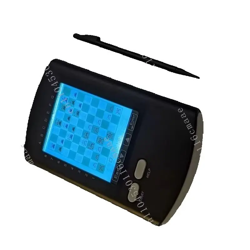 Handheld 8 in 1 Kids Checkers Fox & Geese Grassshoper Reversi Touch 8 Self Teaching Program Portable Beginners Chess Compute