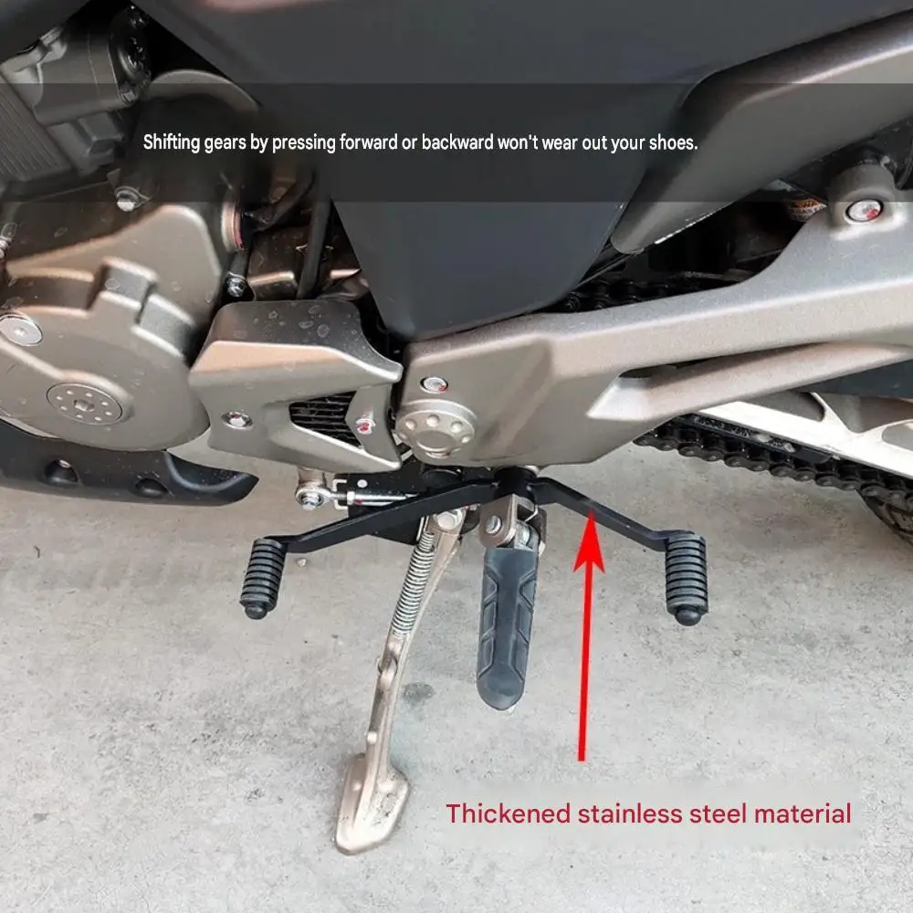Compatible with ZONTES 125-U/G1/U1/Z2 motorcycles, this is a dual-function shift lever with front and rear pedals.
