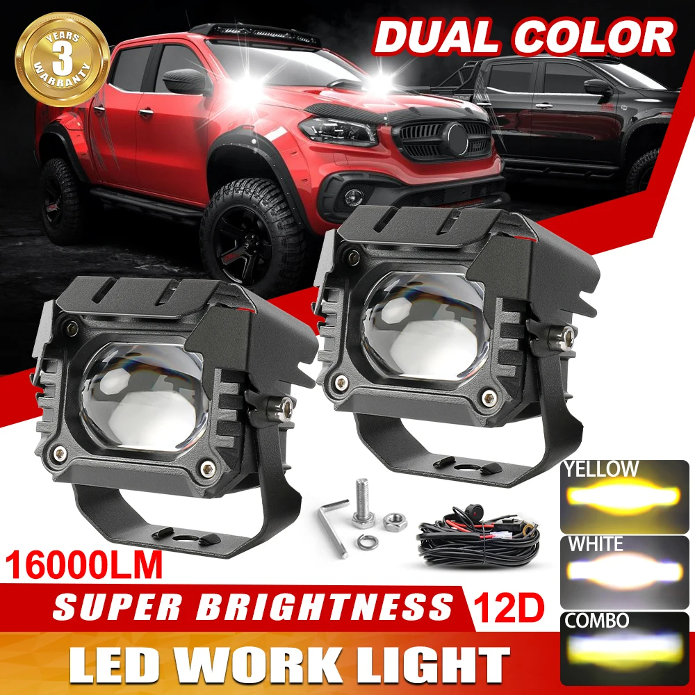 

HAOLIDE LED Work Light Bar Driving Lamp Extra Light 12V 24V 16000LM 4x4 Offroad Spot Flood Fog Lamp for 4WD ATV SUV Trucks Boat