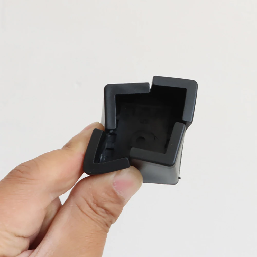 أغطية قدم للطاولة والكراسي من مادة PVC باللون الأسود، أغطية قدم للأثاث هادئة ومتينة، أغطية حماية سميكة مقاومة للاهتراء ومضادة للانزلاق #4