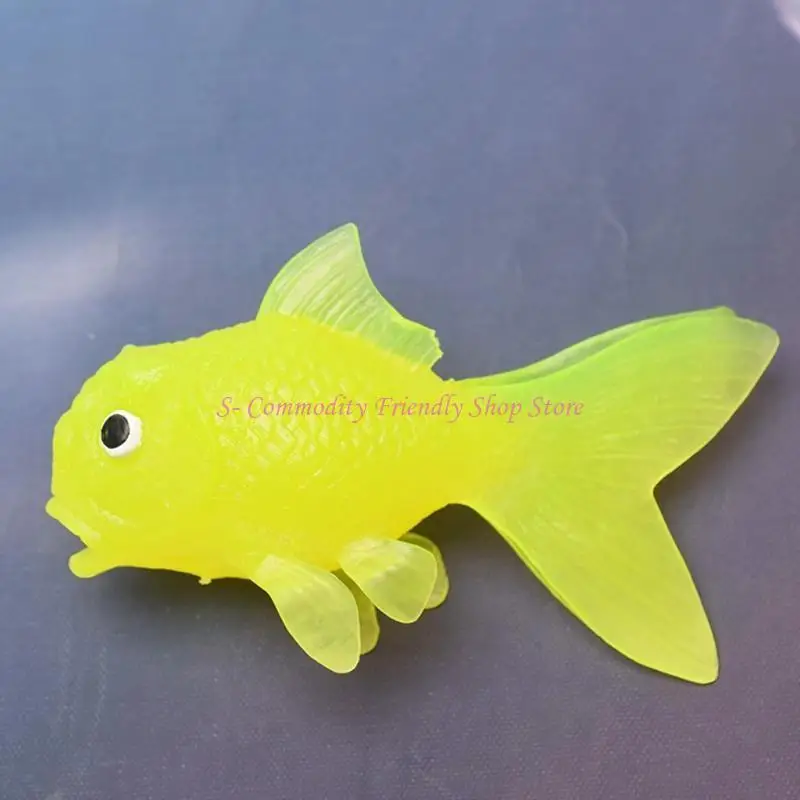 85ae mini estatueta peixe dourado, modelo peixe, 10 peças, brinquedo animal do mar, bolo peixe para