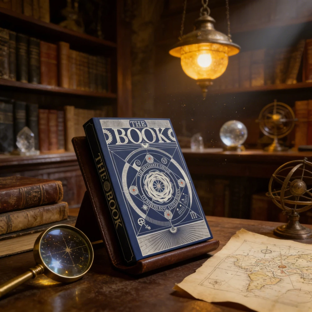 

The Book: The ultimate guide to rebuilding civilization, a survival wisdom manual with a mysterious retro style