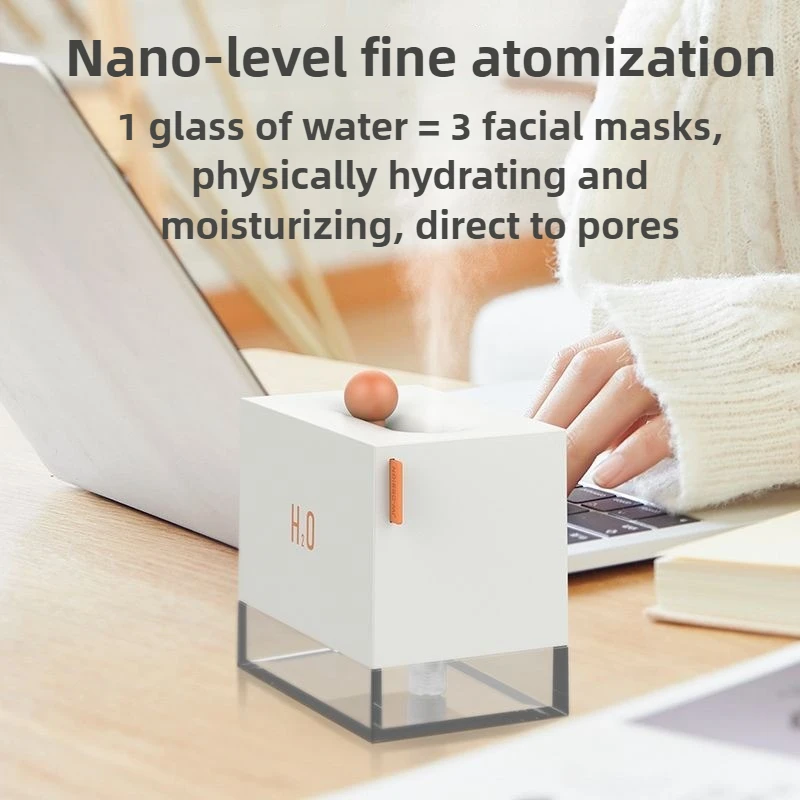 Humidificador portátil, humidificador recargable desenchufado, pequeño, silencioso, inalámbrico, de escritorio, pequeño adorno, máquina de fragancia de aire para el hogar