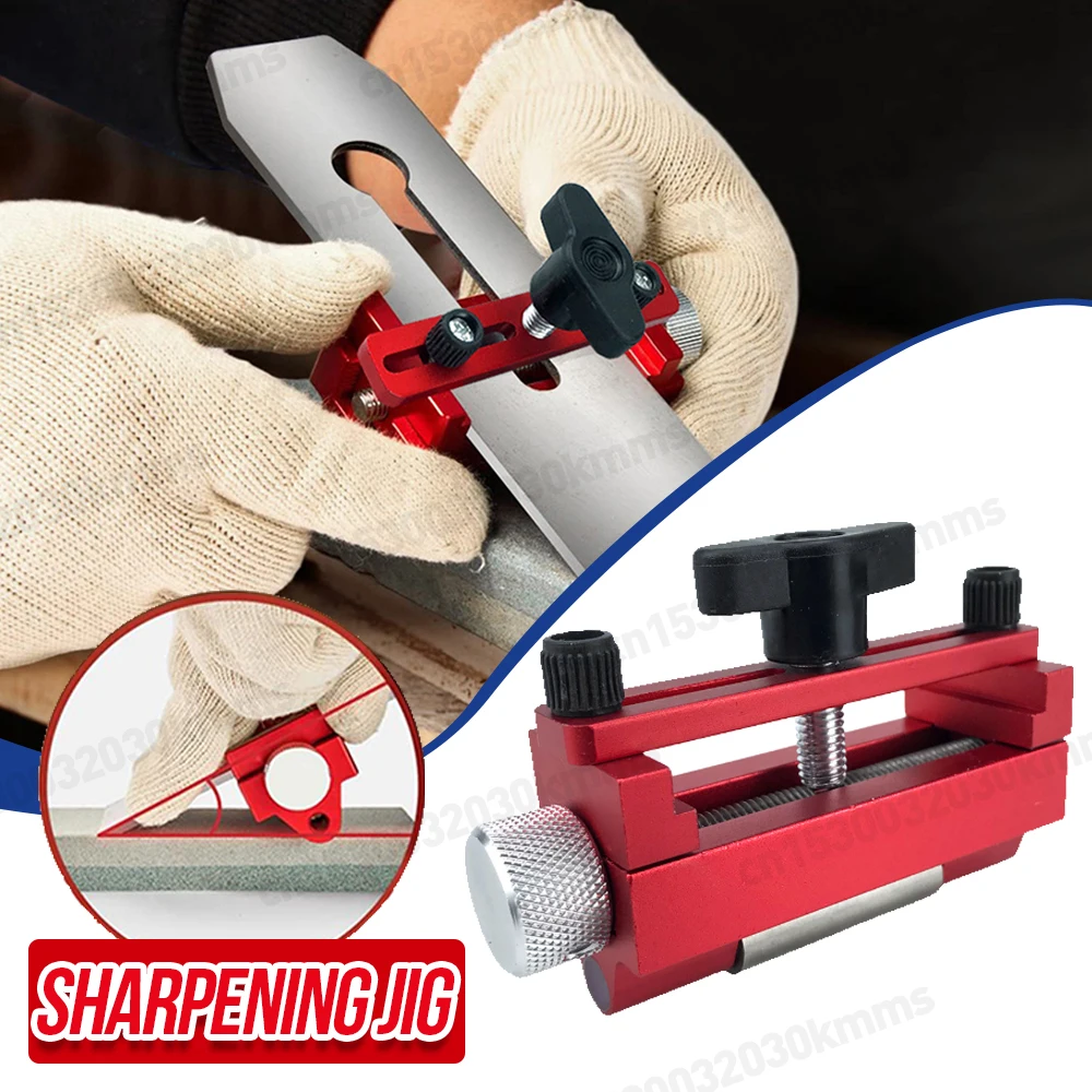 

Honing Guide Edge Sharpening Jig Honing Chisel Fixing Bracket Aluminum Alloy Adjustable Honing Chisel Fixture for Planer Chisel