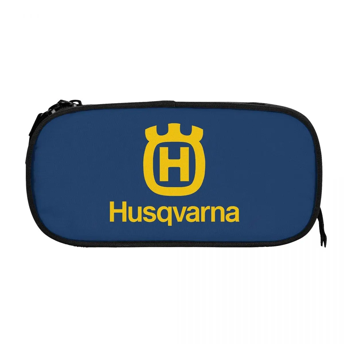 Motor Racing Motorcycle Husqvarnaed Pencil Cases Pencil Box Pen Holder Girl Boy Big Bags Students School Zipper Stationery