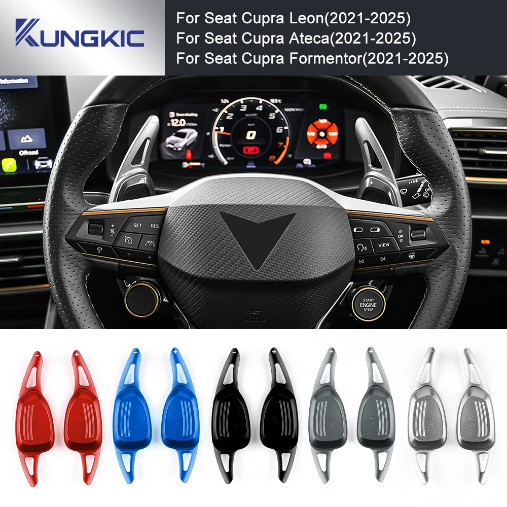 Para Cupra Formentor/Cupra LEON/Cupra Ateca 2021 2022 2023 2024 2025 volante do carro shift paddle engrenagem pás dsg extensão liga de alumínio