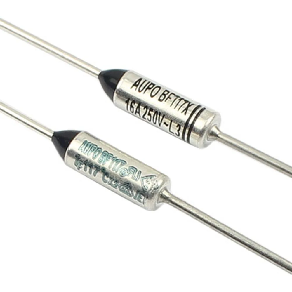 10 قطعة الصمامات الحرارية BF117 BF117X BF 117C 117 درجة مئوية 10A 16A 250V قطع TF بيليه TCO وصلات درجة حرارة الرصاص المحوري AUPO #1