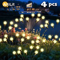 6/8/10 LED Solar Garden Lighting Solar Powered Firefly Lights Outdoor Garden Decoration Landscape Lights Firefly Lawn Lamps