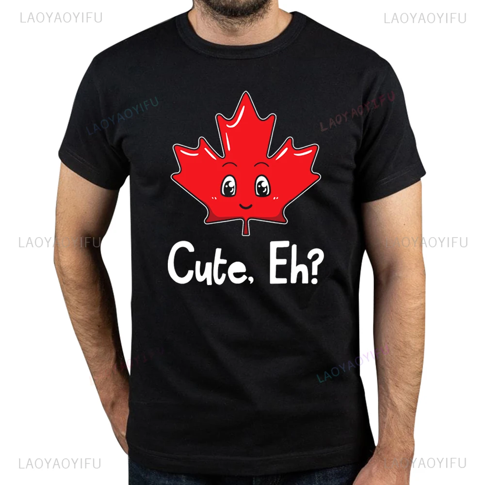 New Arrival Est 1867 with Canadian Flag Maple Leaf Printed TShirt Canada Comfortable Short Sleeve Creative T Shirt Y2k Man Tees