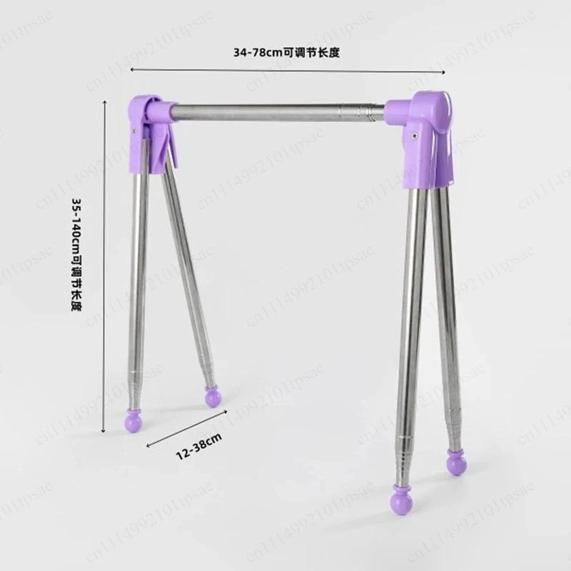Stainless Steel Travel Garment Rack Adjustable Angle with Non Slip Feet Laundry Drying Rack Compact Space Saving