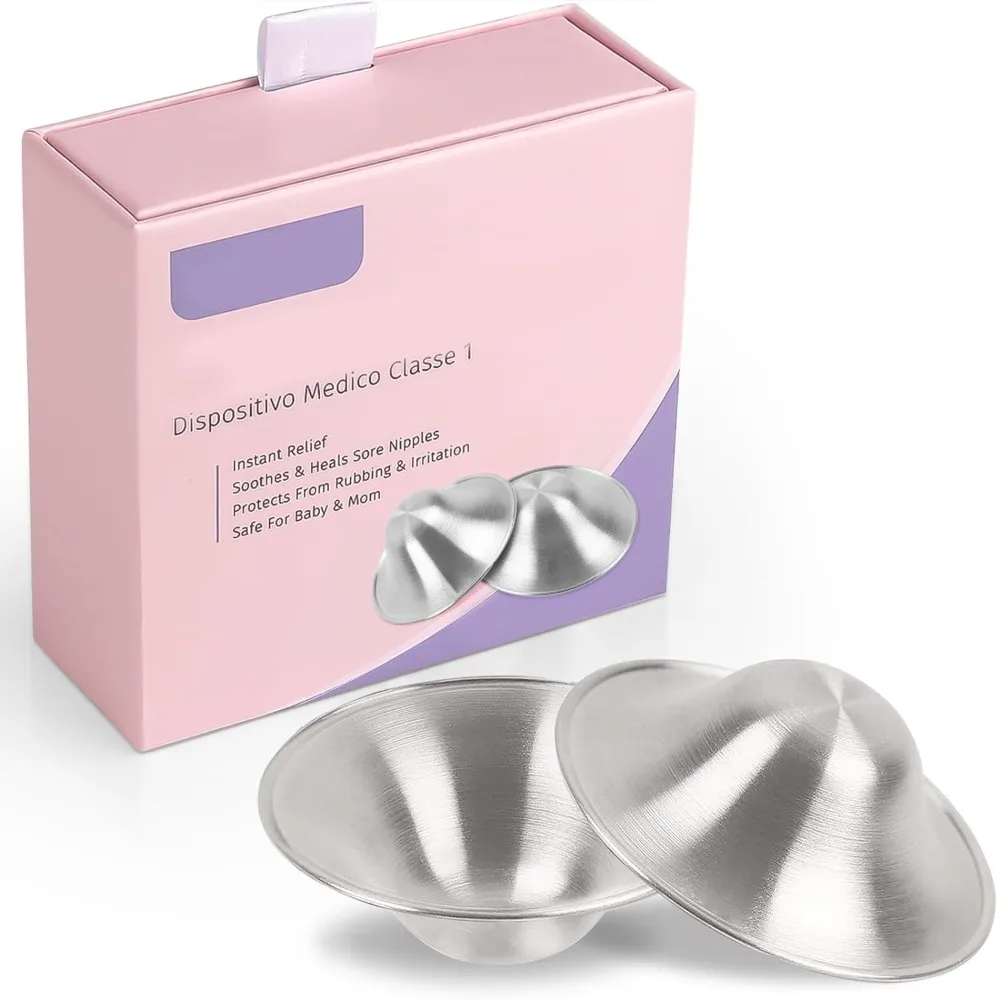 

New Soothing Nipple Shields Healing Original Breastfeeding Essentials Alloy Easy to Use Nipple Covers for Nursing Newborn