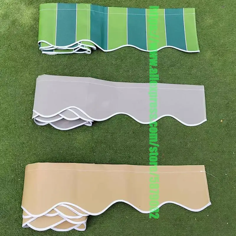 Tissu de remplacement rétractable pour auvent, cantonnière ondulée pour fenêtres, pare-soleil durable, modification de gril, bandes imperméables