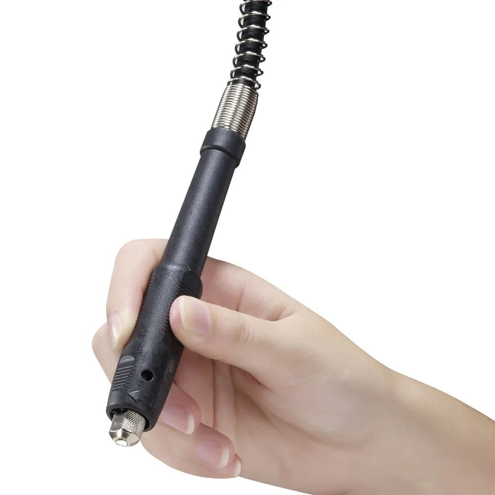 Universal 1/8 Inch Flexible Shaft Grinder Extension Connector Flexible Shaft Rotary Tool for Flexible Drill with Chuck Key
