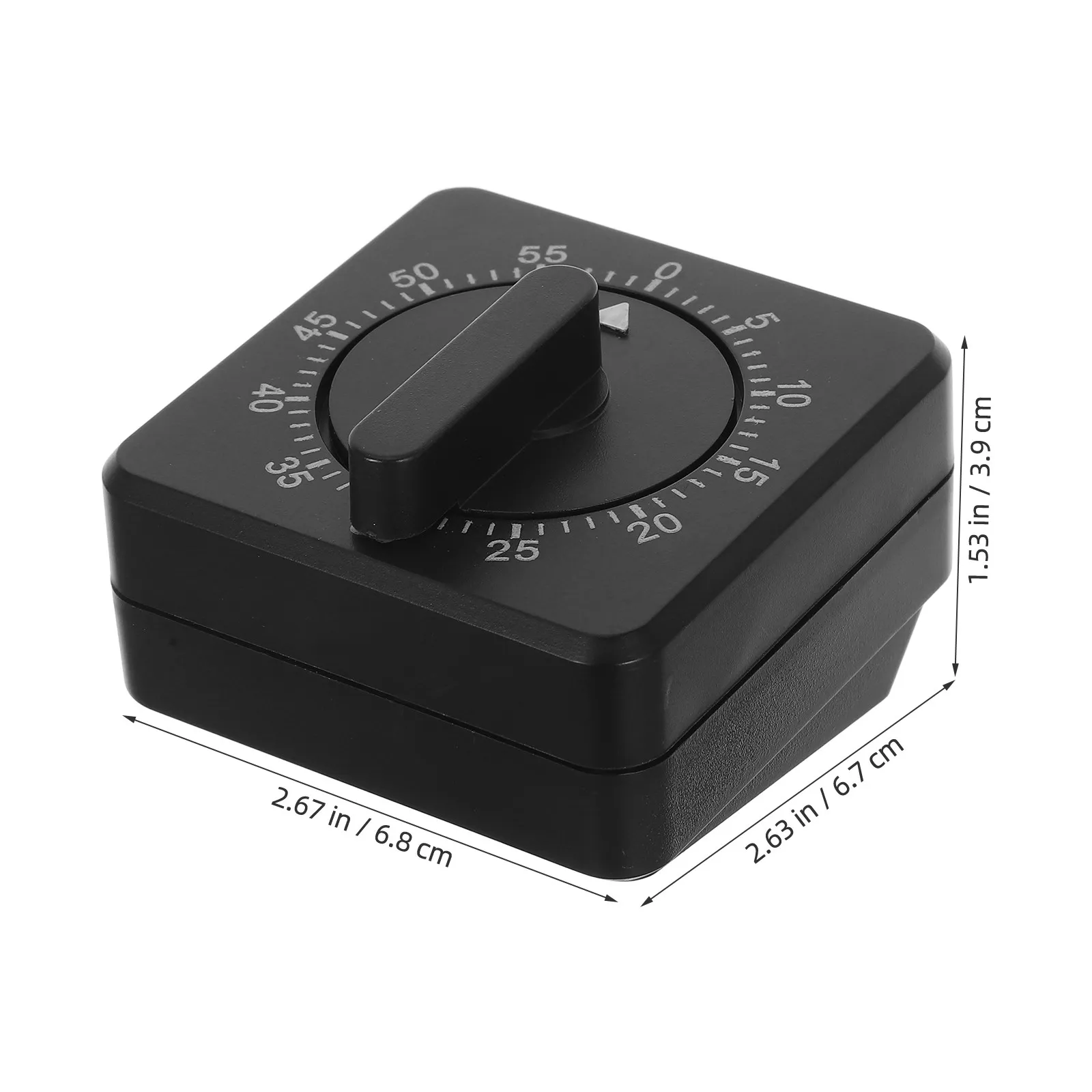 60-Minute Mechanical Kitchen Timer for Cooking Baking Boiling Eggs Study Work Exercise Loud Ringing Battery-Free Sturdy