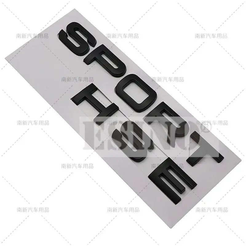3D ABS Sport HSE Car Rear Trunk Emblem Material Rear Tailgate Fender Door Adhesive Badge for Land Rover Range Rover