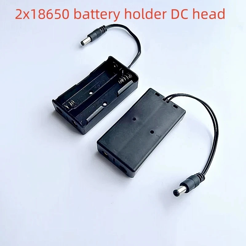 2 Stück Batterie kasten mit Abdeckung und Schalter 5,5 2,1/4x Lithium batterie halter DC * mm Steckdose