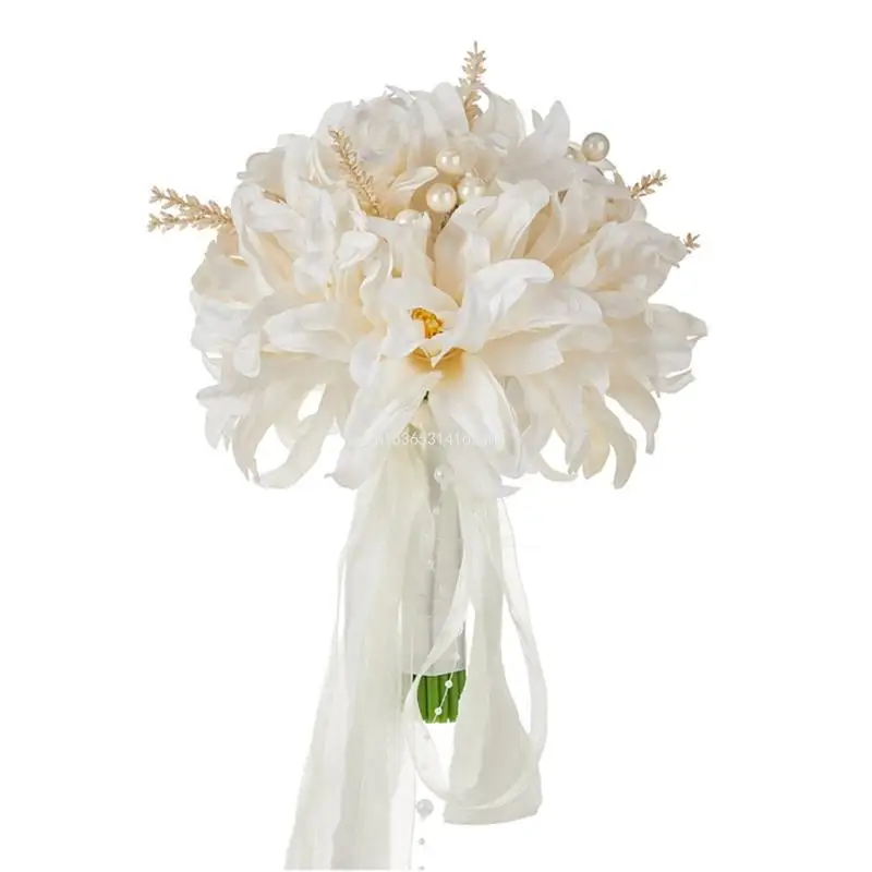 

Dropship Bridal Bouquets Wedding Bouquets with Ribbon for Bridal, Wedding Party