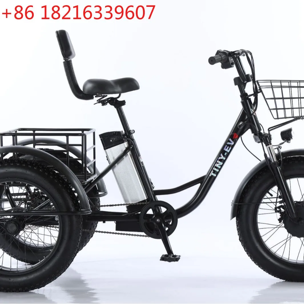 YAO 20-inch fat tire electric power tricycle rough tire snow lithium battery bicycle