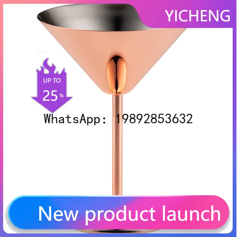 

stainless steel martini glasses metal cocktail glasses triangle glasses creative goblets bar goblets