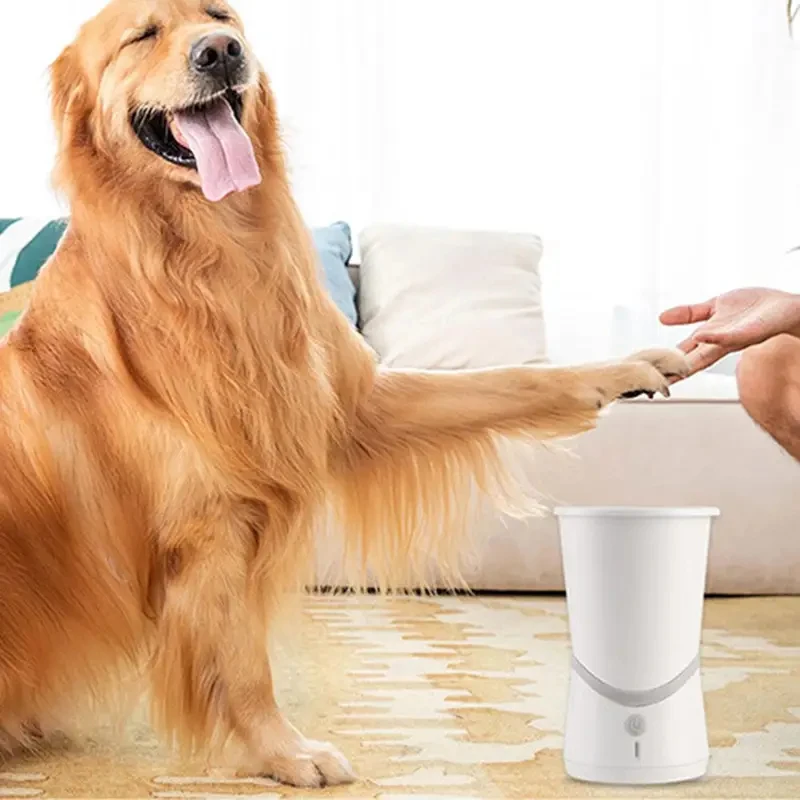 Automatic Electric Pet Foot Washer Cup Portable Dog Paw Cleaner Machine for Cats Dogs Quick & Easy Pet Foot Cleaning Device