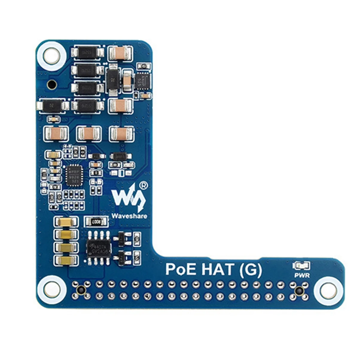 AT87-Waveshare PoE Power Expansion Board for Raspberry Pi 5 Ethernet 5V 5A Support 802.3af/At Network Standard Expansion Boards
