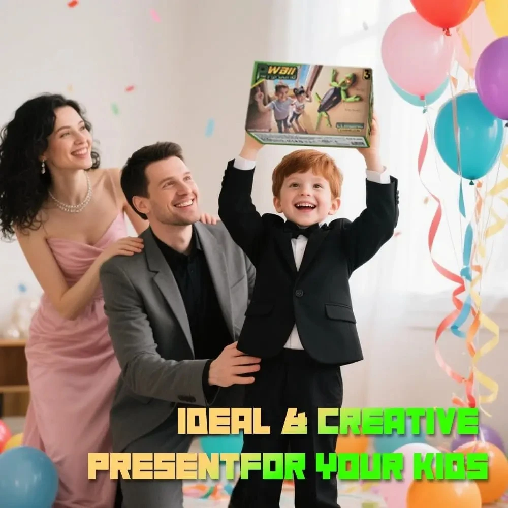 

Magic Climber! RC Wall Climbing Lizard Robot Toy, Remote Control Gecko that Climbs Glass & Smooth Walls, Realistic Biomimetic