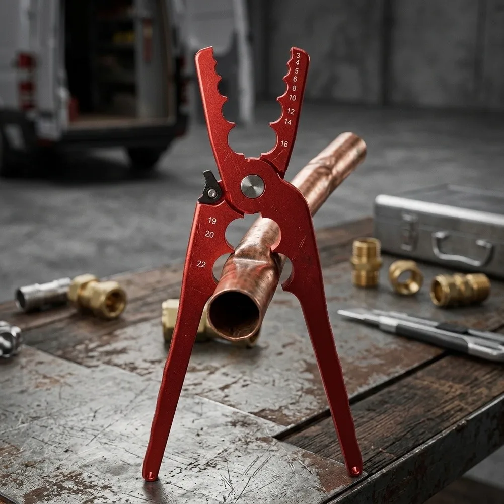 Pipes Bend Repair Pliers Copper Tube Repair Plier Home Repair Professional Use Black, Blue, Red optional Aluminum Alloy Material